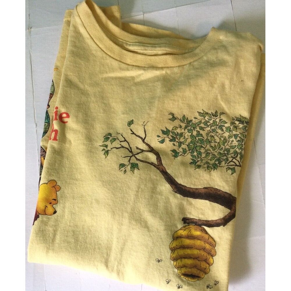 Disney Winnie The Pooh Tee Yellow M Pooh And Piglet